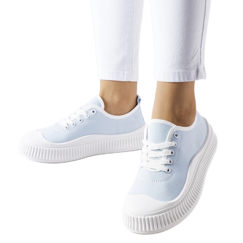 Baskets à plateforme Collepepe bleues