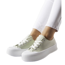 Baskets vertes sur une épaisse plateforme Fortunata Baskets vertes sur une épaisse plateforme Fortunata