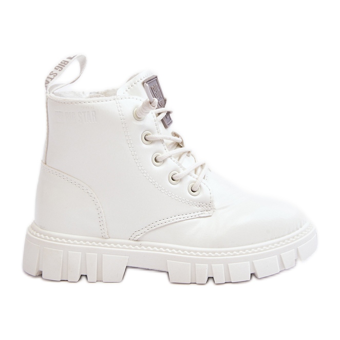 Bottes isolées vernies pour enfants Big Star MM374142 blanc blanche