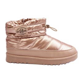 Bottes de neige isolées pour femmes Lee Cooper LCJ-23-44-1965L Beige d'or