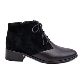 Bottes à lacets noires pour femmes à la mode Kefora le noir