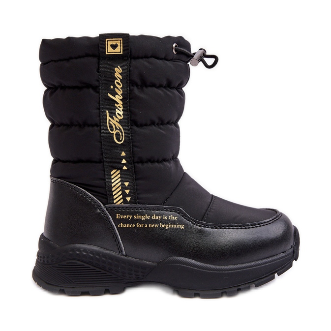 Bottes De Neige Pour Enfants Isolées En Laine Avec Fermeture Éclair Noir Delhi le noir Bottes De Neige Pour Enfants Isolées En Laine Avec Fermeture Éclair Noir Delhi le noir