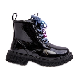 Miss Bottes isolées vernies pour enfants avec décoration, noir Bunnyjoy