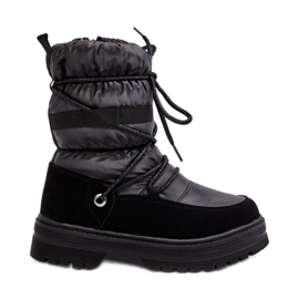 Bottes de neige imperméables pour enfants isolées en laine Noir Romaine