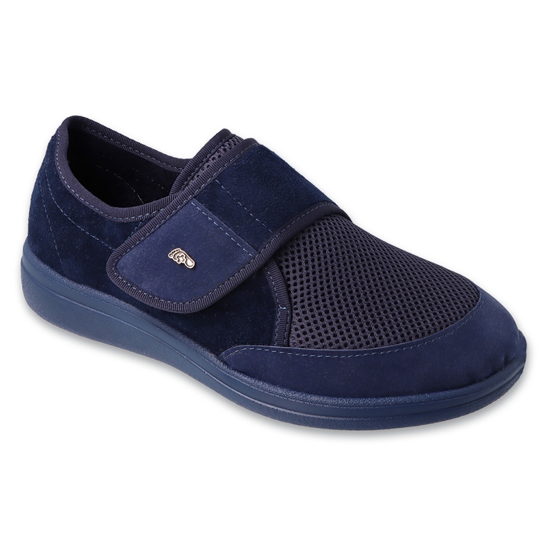Befado Footwear Chaussures pour femmes avec bande Velcro et insert en PU remplaçable 087D001 bleu