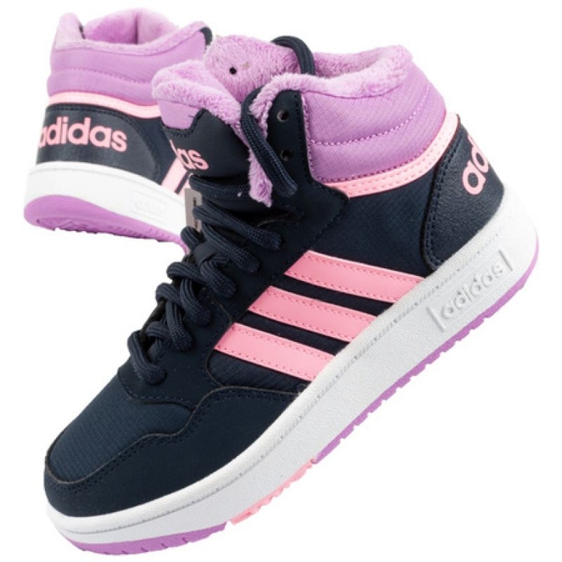 Chaussures Adidas Hoops Mid 3.0 Jr GW6902 bleu Chaussures Adidas Hoops Mid 3.0 Jr GW6902 bleu