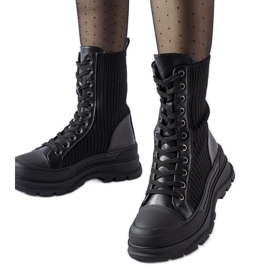 Travailleurs chaussettes noires avec semelle épaisse Vitto le noir Travailleurs chaussettes noires avec semelle épaisse Vitto le noir