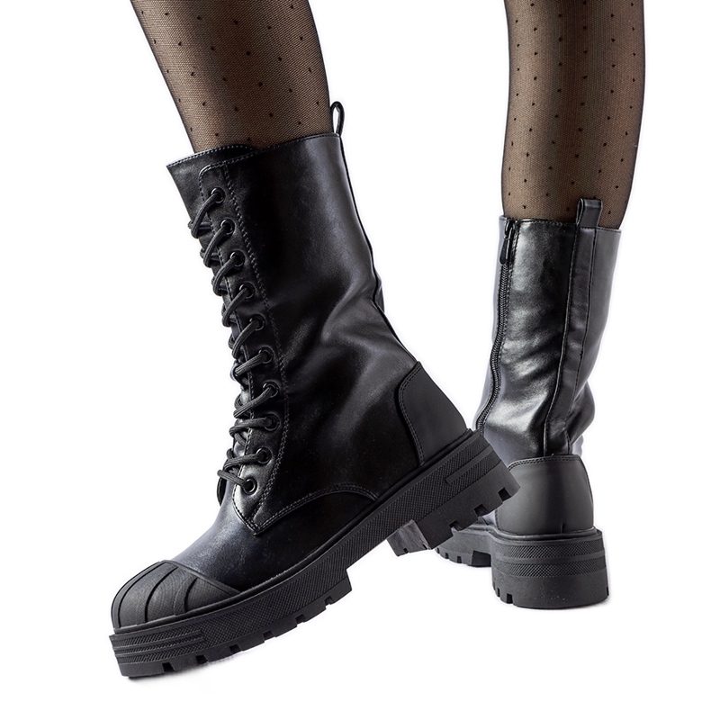 Bottes de travail isolées Cardinale noires pour femmes Bottes de travail isolées Cardinale noires pour femmes