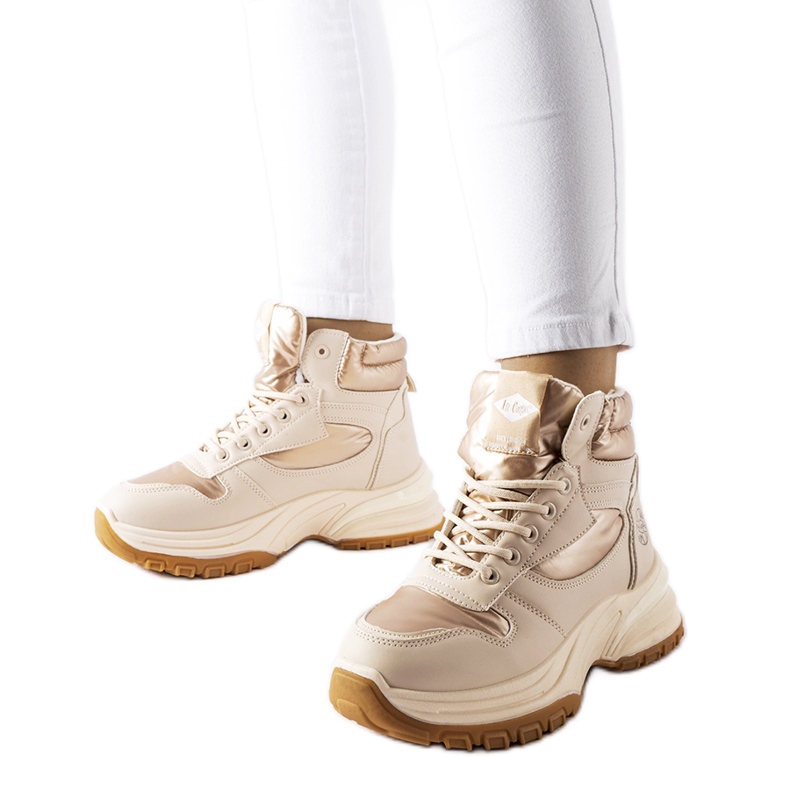 Bottines beiges Lee Cooper LCJ-23-44-1972L Bottines beiges Lee Cooper LCJ-23-44-1972L
