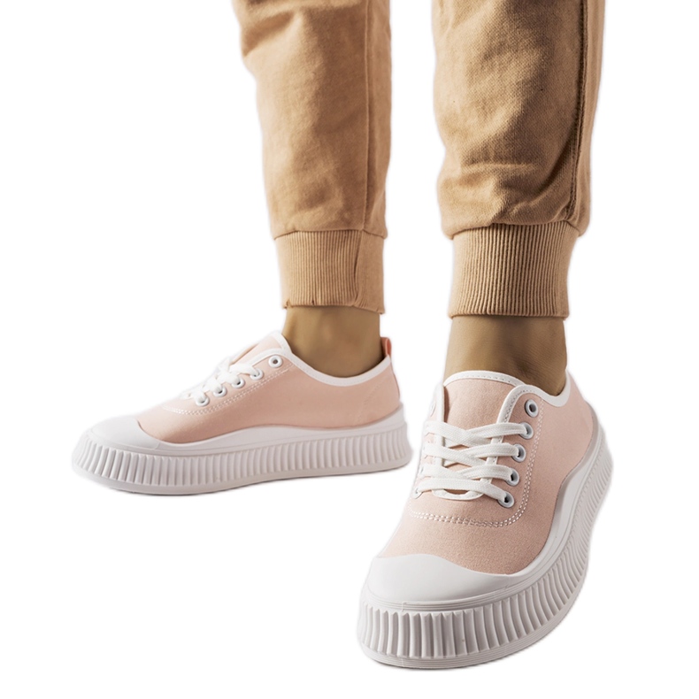 Baskets à plateforme Collepepe roses Baskets à plateforme Collepepe roses