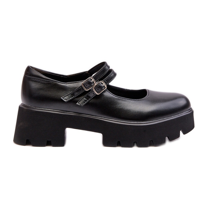 WS1 Chaussures à Talons Bas Femme Noir Saviwa le noir