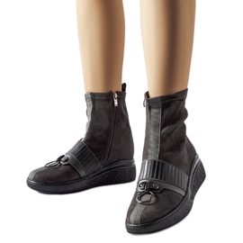 Bottines chaussettes grises de Colonnata