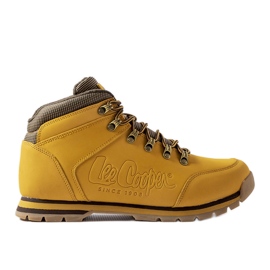 Chaussures en cuir jaune Lee Cooper LCJ-21-01-0706M