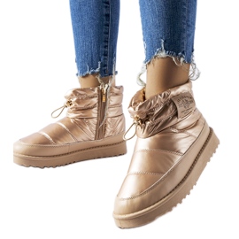 Lee Cooper LCJ-23-44-1965L bottes de neige dorées d'or Lee Cooper LCJ-23-44-1965L bottes de neige dorées d'or