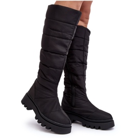 Bottes de neige isolées pour femmes noir Big Star MM274332 le noir Bottes de neige isolées pour femmes noir Big Star MM274332 le noir