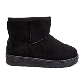 Bottes de neige pour femmes doublées de fourrure noir Big Star MM274158 le noir