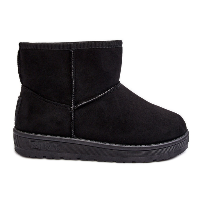 Bottes de neige pour femmes doublées de fourrure noir Big Star MM274158 le noir