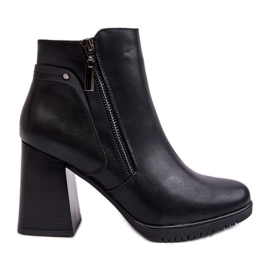 Sergio Leone Bottines à talons hauts pour femmes avec fermetures éclair Noir Ryelle le noir Sergio Leone Bottines à talons hauts pour femmes avec fermetures éclair Noir Ryelle le noir