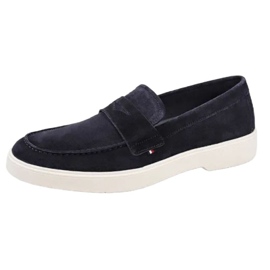 Tommy Hilfiger Mocassins tendance en daim léger FM0FM03963 bleu