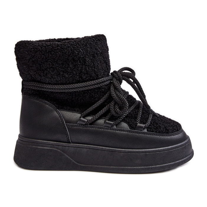 FG2 Bottes de neige à plateforme pour femmes noires Ahatissa le noir FG2 Bottes de neige à plateforme pour femmes noires Ahatissa le noir