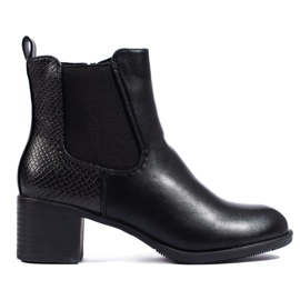 Bottines Shelovet élégantes noires