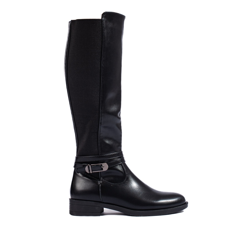 Bottes classiques noires pour femmes par Shelovet le noir Bottes classiques noires pour femmes par Shelovet le noir