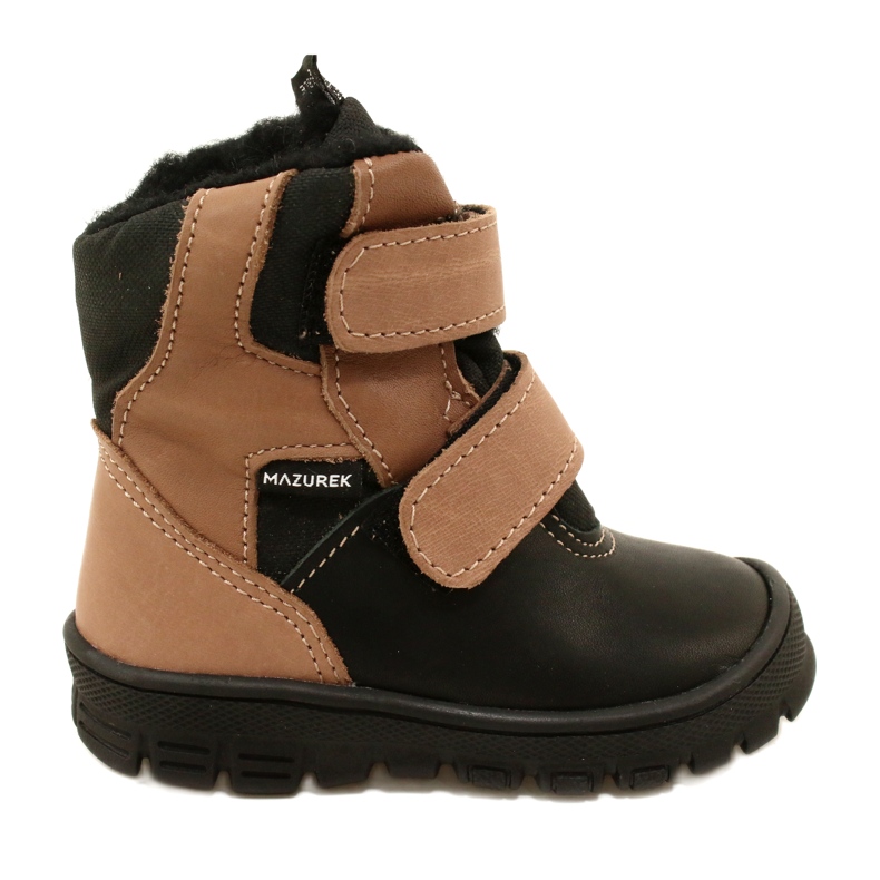 Bottes de neige imperméables TE-POR Mazurek 1351 noir et beige le noir