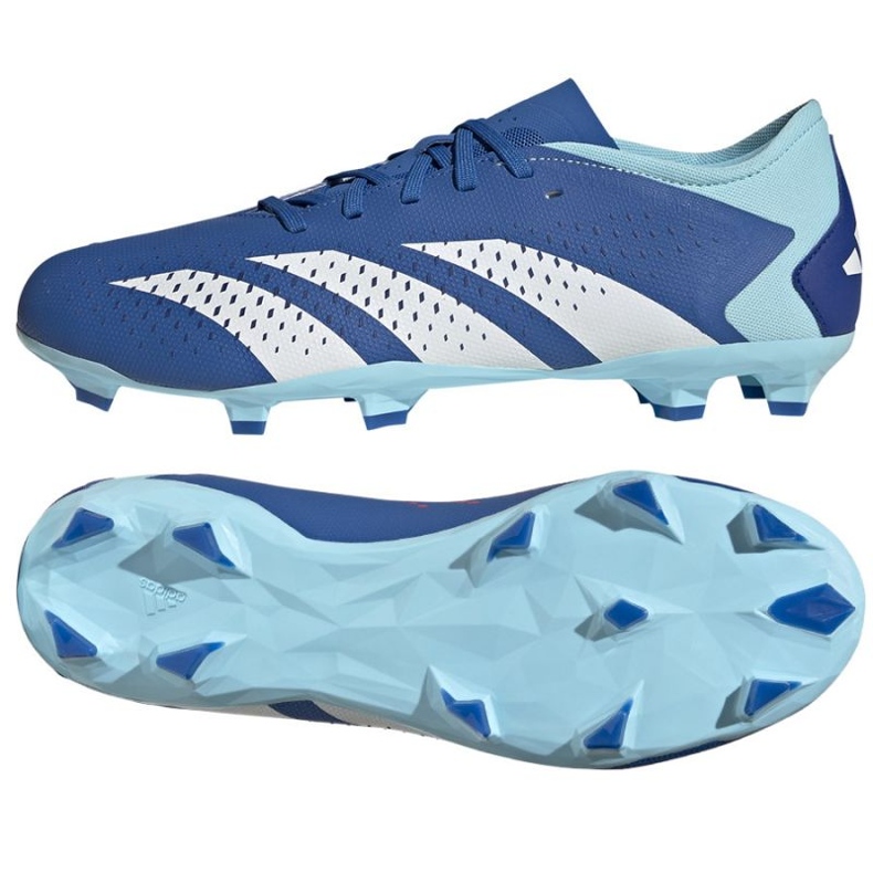 Chaussures de football Adidas Predator Accuracy.3 L Fg GZ0015 bleu Chaussures de football Adidas Predator Accuracy.3 L Fg GZ0015 bleu