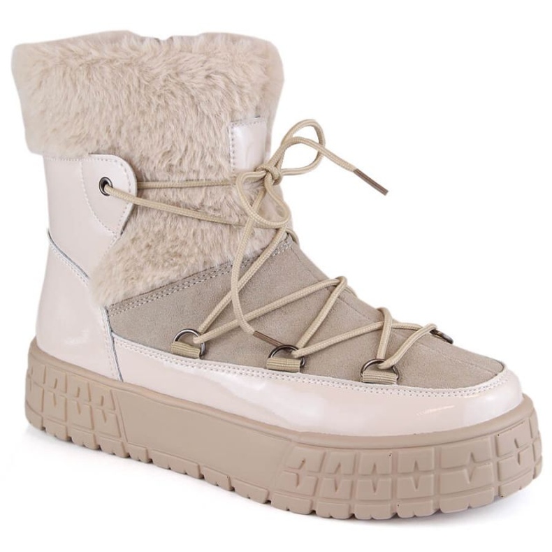 Filippo W PAW475B bottes plateforme isolées en cuir, beige