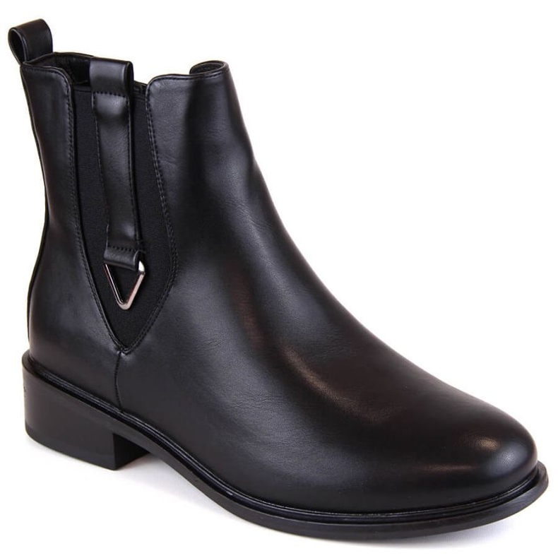 Filippo W PAW477 bottes Chelsea isolées, noir le noir