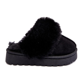 Chaussons enfant avec fourrure, Birasta noir