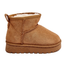 Bottes de neige isolées Camel Nallita pour enfants brun