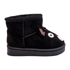 Bottes de neige isolées noires Vavena pour enfants