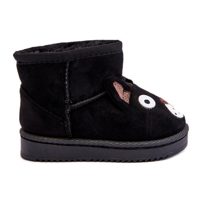 Bottes de neige isolées noires Vavena pour enfants le noir