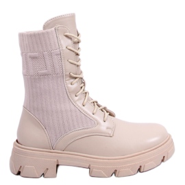 Travailleurs avec une tige flexible Calling Beige