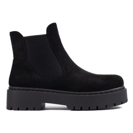 Chelsea boots Shelovet en daim noir femme