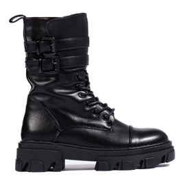 Baggies femme noires avec boucles Shelovet