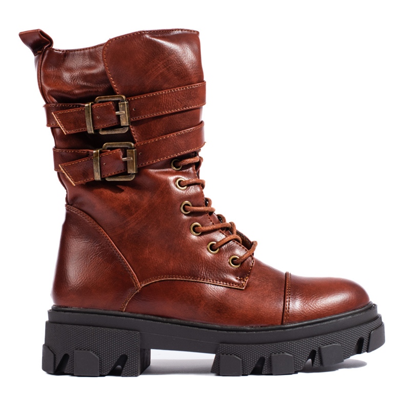 Baggies femme marron avec boucles Shelovet brun Baggies femme marron avec boucles Shelovet brun