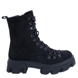 Bottes de travail à lacets Conor Black noir