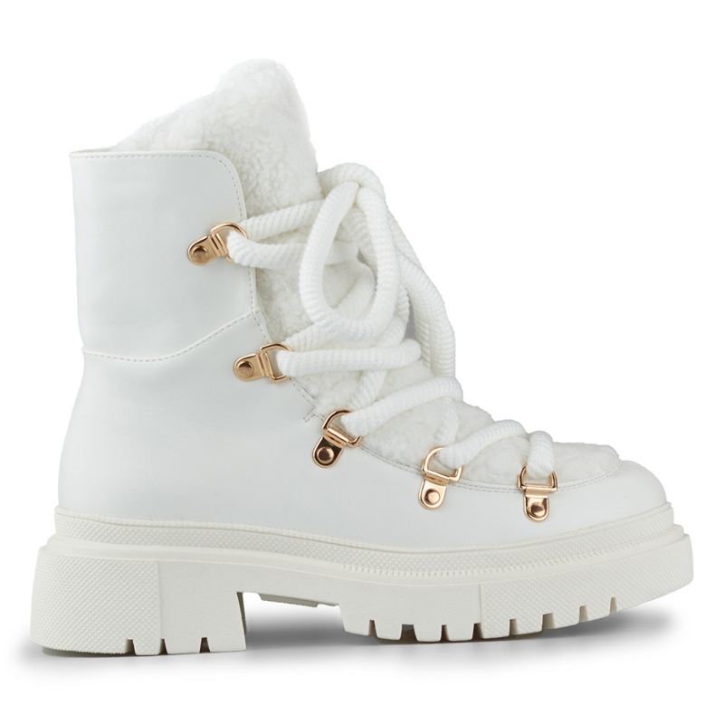Boots de neige femme en fourrure blanche Boots de neige femme en fourrure blanche