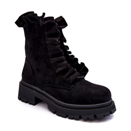 Seastar Marchandises isolées bottes à thètes plates noires le noir