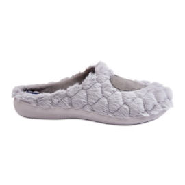 Chaussures de maison en fourrure pour femmes, pantoufles Inblu EC000099 gris Chaussures de maison en fourrure pour femmes, pantoufles Inblu EC000099 gris