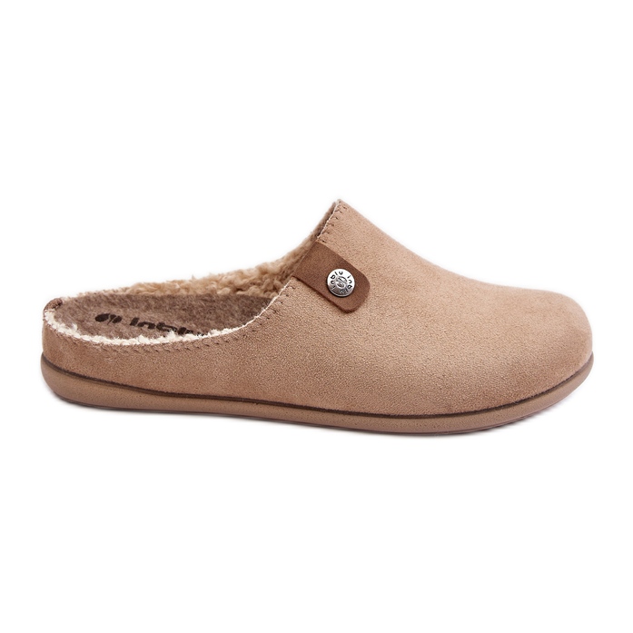 Inblu Chaussures d'intérieur pour femmes Pantoufles GF000011 Beige
