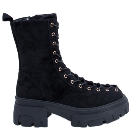 Bottines à lacets femme Wayne Noir le noir