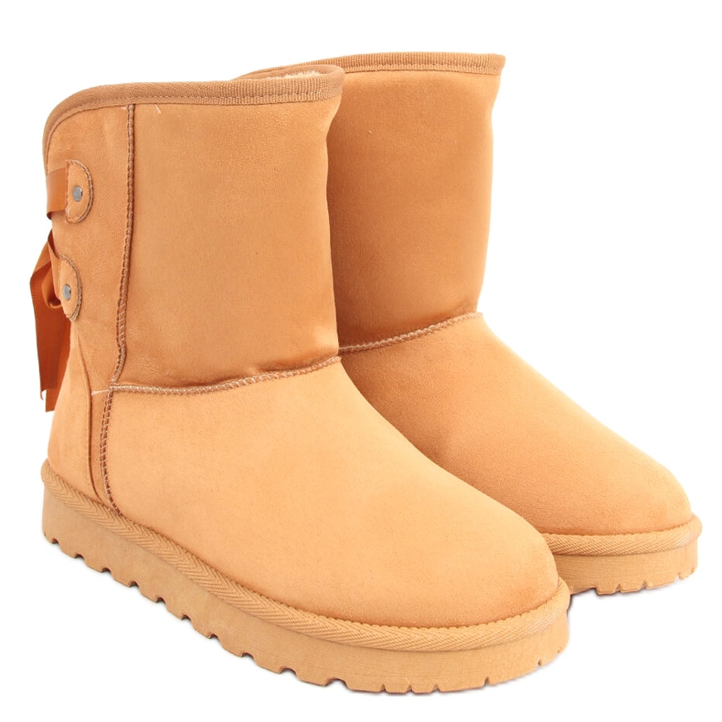 Bottes de neige Emusy avec nœuds Stella Camel brun
