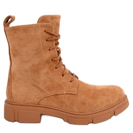 Travailleurs à lacets Zoe Camel brun