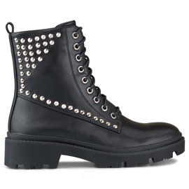 Travailleurs du rock pour femmes en éco-cuir le noir Travailleurs du rock pour femmes en éco-cuir le noir