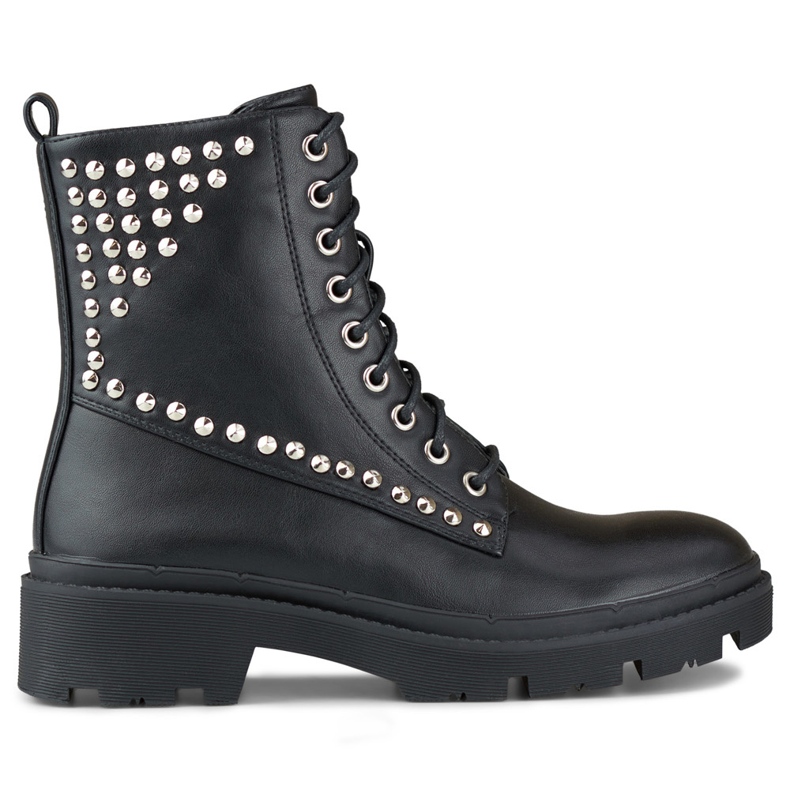 Travailleurs du rock pour femmes en éco-cuir le noir Travailleurs du rock pour femmes en éco-cuir le noir