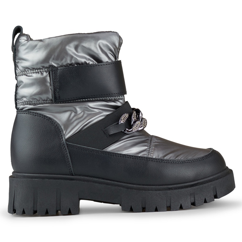 Bottes de neige femme avec chaîne Selena argent