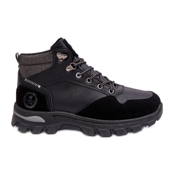 Chaussures de Trekking Trapper à Lacets Homme Noir Salomene le noir